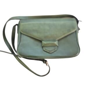IVTG Leather Crossbody Bag Purse Army Green Handmade Luxury Classic Preppy